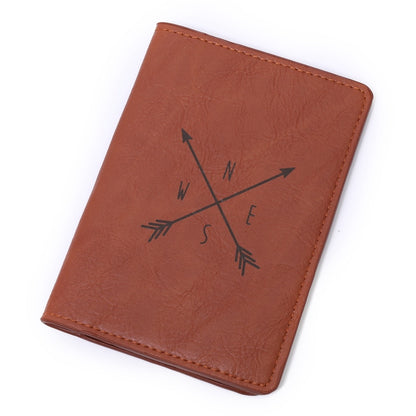 PU Leather Passport Cover Men Wallet