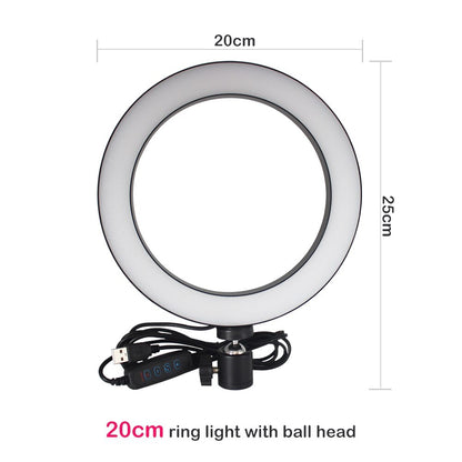 Photography Lighting Kit - Tripod Fill Light Live Bracket Beauty Light Set Ring Light