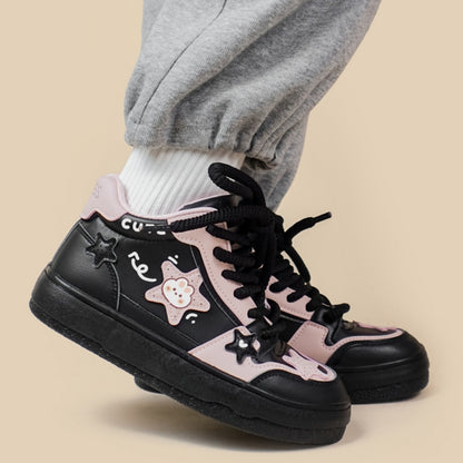 Women's Versatile Sports And Leisure High Top Sneakers