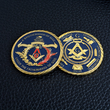 European Freemasonry Collectible CoinAmerican Freemasonry Coin