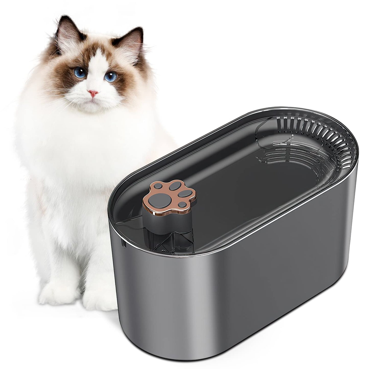 Filtre de fontaine d'eau pour chat 3L, abreuvoir automatique pour chiens et chats, distributeur d'eau ultra-silencieux avec lumière LED, produits pour animaux de compagnie