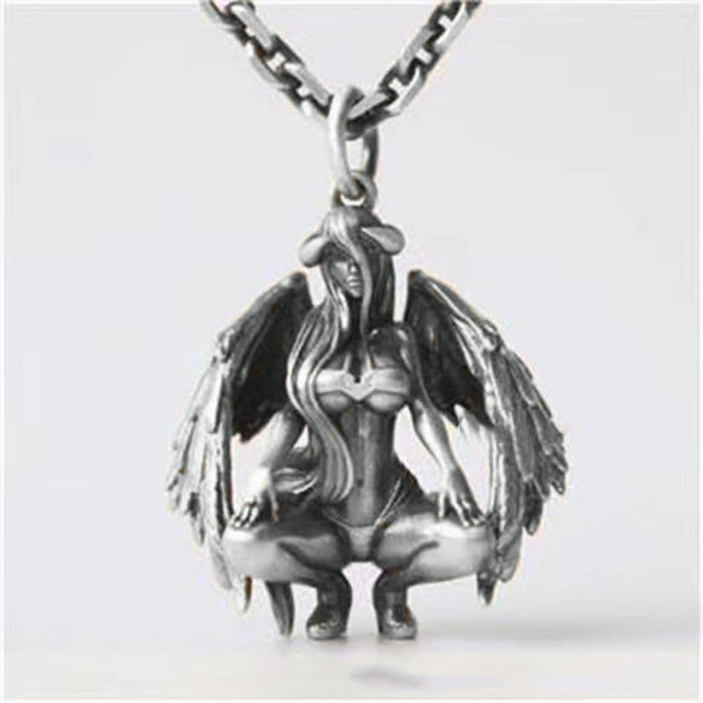 Jewelry Demon Angel Necklace Pendant For Men And Women