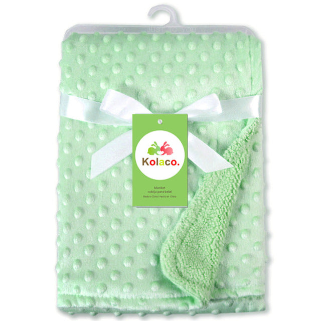 Couverture de bébé à pois polaires, enveloppe d'emmaillotage pour nouveau-né, literie pour nouveau-né