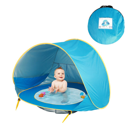 Tente de plage pour bébé, Camping en plein air pour enfants, facile à plier, imperméable, auvent solaire, protection UV