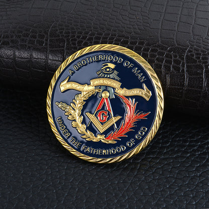 European Freemasonry Collectible CoinAmerican Freemasonry Coin