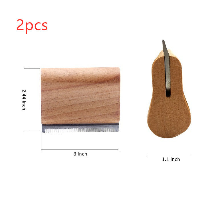 Pet hair removal comb