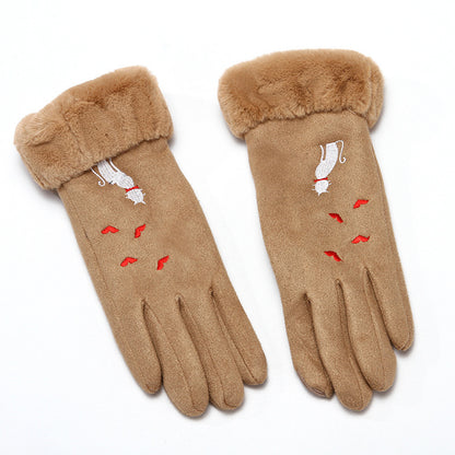 Gants femmes gants d'hiver en daim