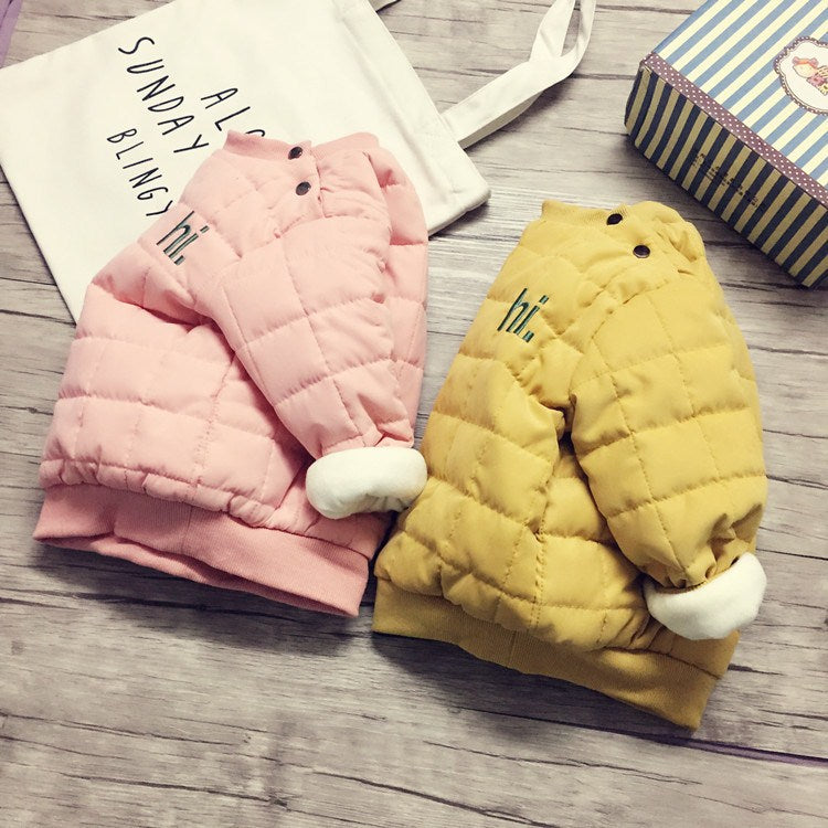 Winter cotton-padded jacket for children