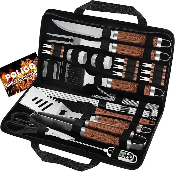 29 PCS BBQ Grill Accessories Stainless Steel BBQ Tools Grilling Tools Set