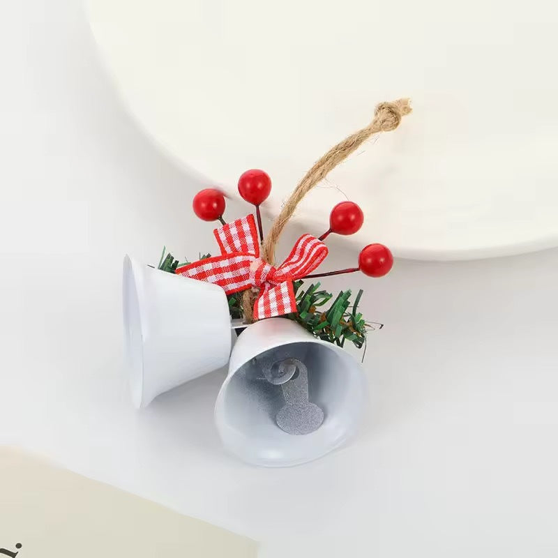 Chinese Hawthorn Bow Hemp Rope Jingling Bell Decoration