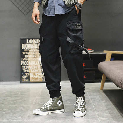 New Casual Pants Men Cotton Cargo Pants