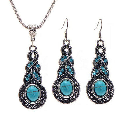 Turquoise Necklace Earrings - Elegant and Stylish