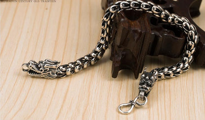 S925 silver djärvt dominerande armband för mäns kran