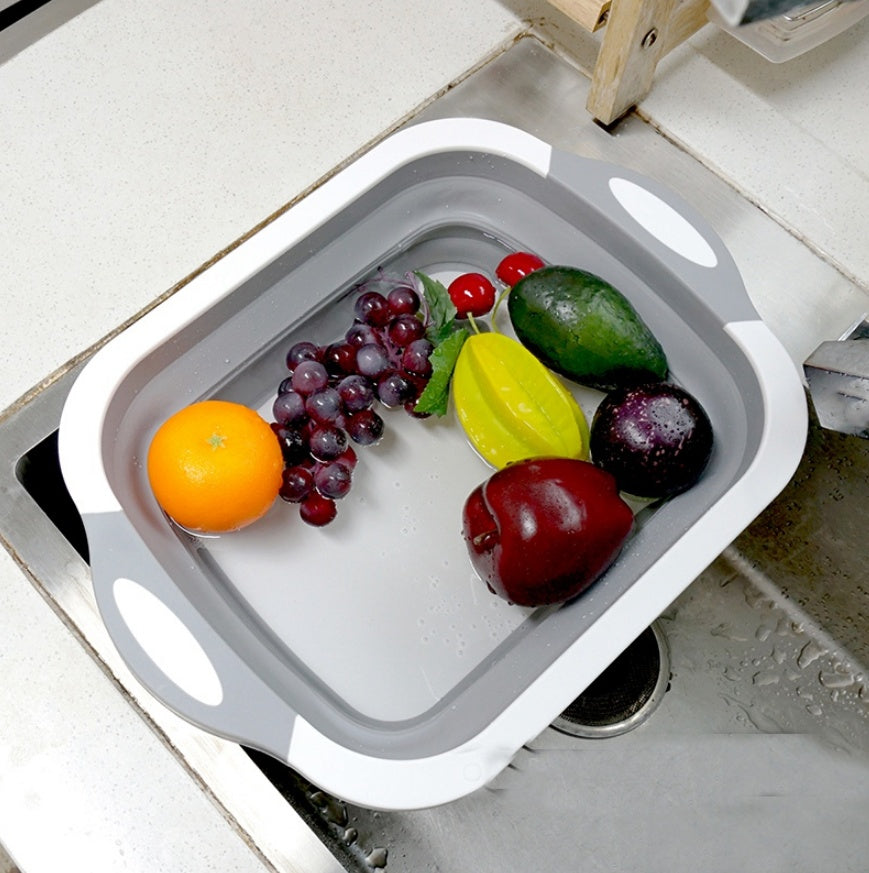 Planche à légumes pliante, planche à enclume multifonctionnelle pour la maison, panier de lavage