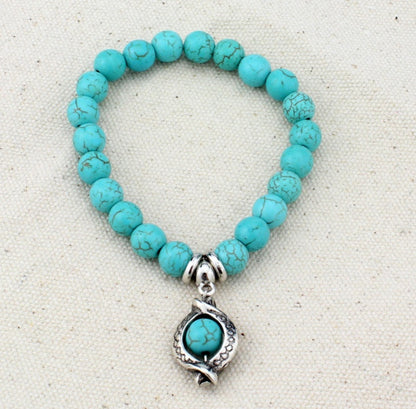 Boho Vintage Turquoise Bracelet - Stylish Fashion Jewelry