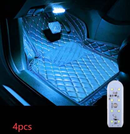 Lampe d'ambiance de chargement USB tactile dans la voiture