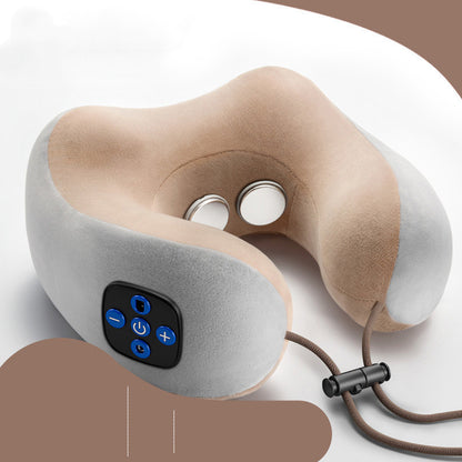 Massage U-Shaped kudde Multi-Function Axel och cervikala vertebra Elektrisk utomhus bärbar bil hälsovård