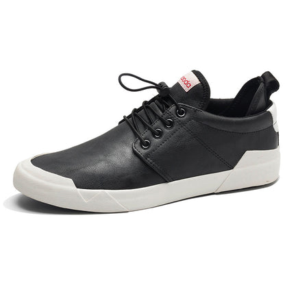 Fashion men shoes lace-up leather casual shoes