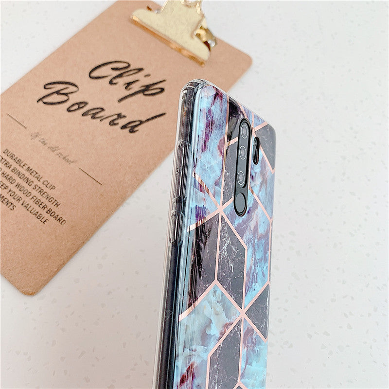 Plating Splice Marble Phone Cases