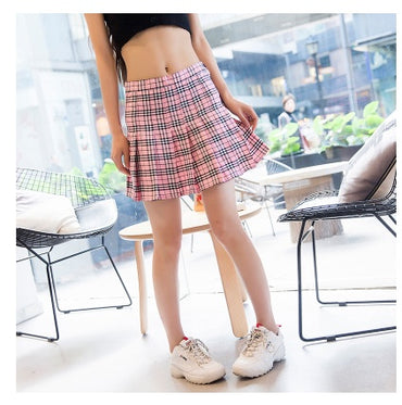 Professional High Waist Pleated Skirt - European American Street Style (5 Colors, XS-XL, Type A Profile)