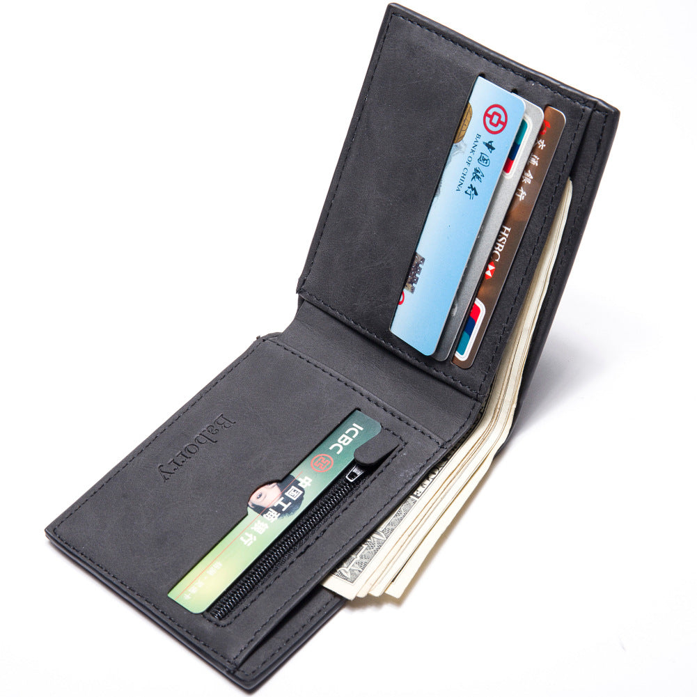 Fashion Men Wallets Mens Wallet with Coin Bag Zipper Small Money Purses New Design Dollar Slim Purse Money Clip Wallet