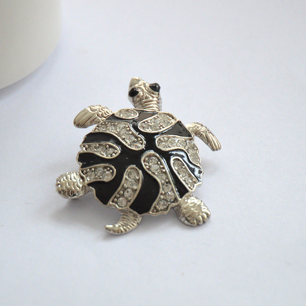 Broche Tortue Diamant