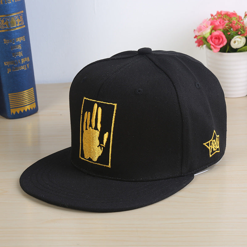 Koreanskt modebroderi Baseball Street Dance Par Hip Hop-hatt utomhussolhatt