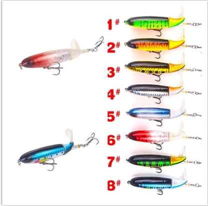 Road Sub-bait Propeller Tractor Hard Bait Floating Water Pencil Lure Bait