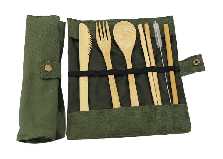 Holiday Travel Bamboo Utensils Set
