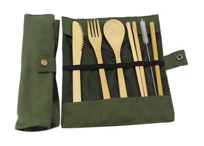 Holiday Travel Bamboo Utensils Set