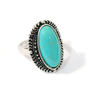 Vintage Oval Turquoise Rings For Men And Women