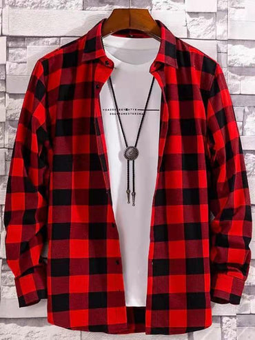 Large Long Sleeved Men's Casual Shirt