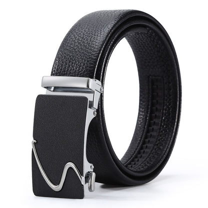 Men's Automatic Leather Buckle Business Belt - Professional Efficiency