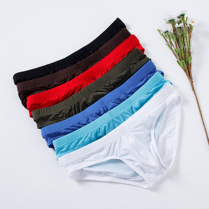 Men's Ice Silk Seamless Underwear Bulge Bag Ultra-thin Men