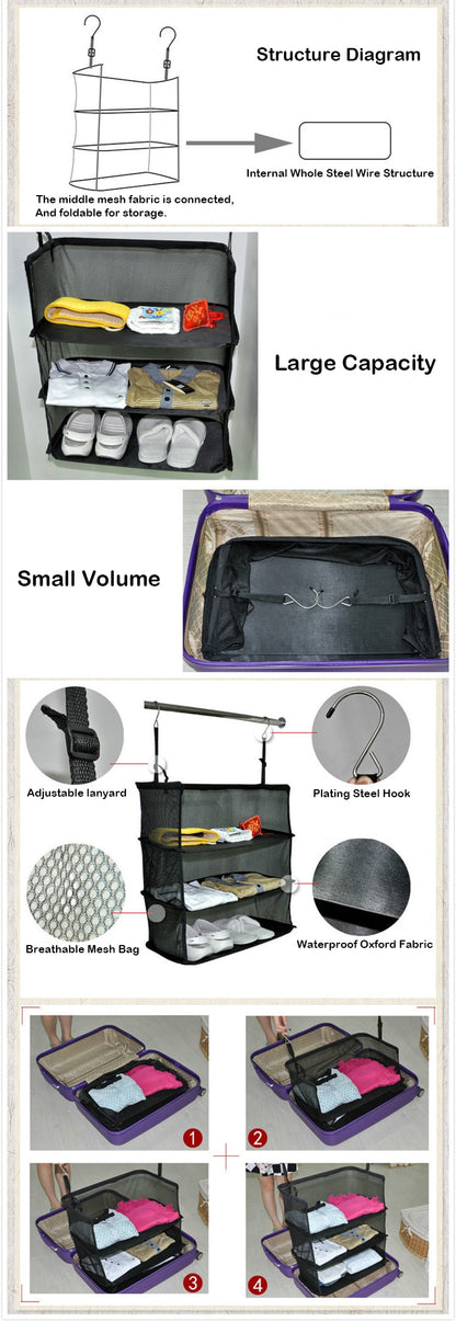 3 Layers Portable Travel Storage Bag