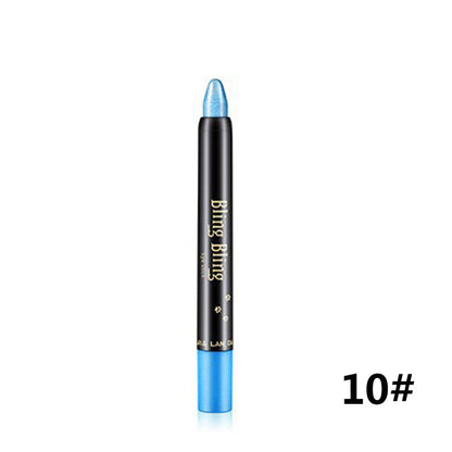 Pearlescent Silkworm Eyeshadow Pen Varaktig Vattentät och inte blommande Glänsande Pearlescent Gel Pen 15 färger ögonskuggspenna