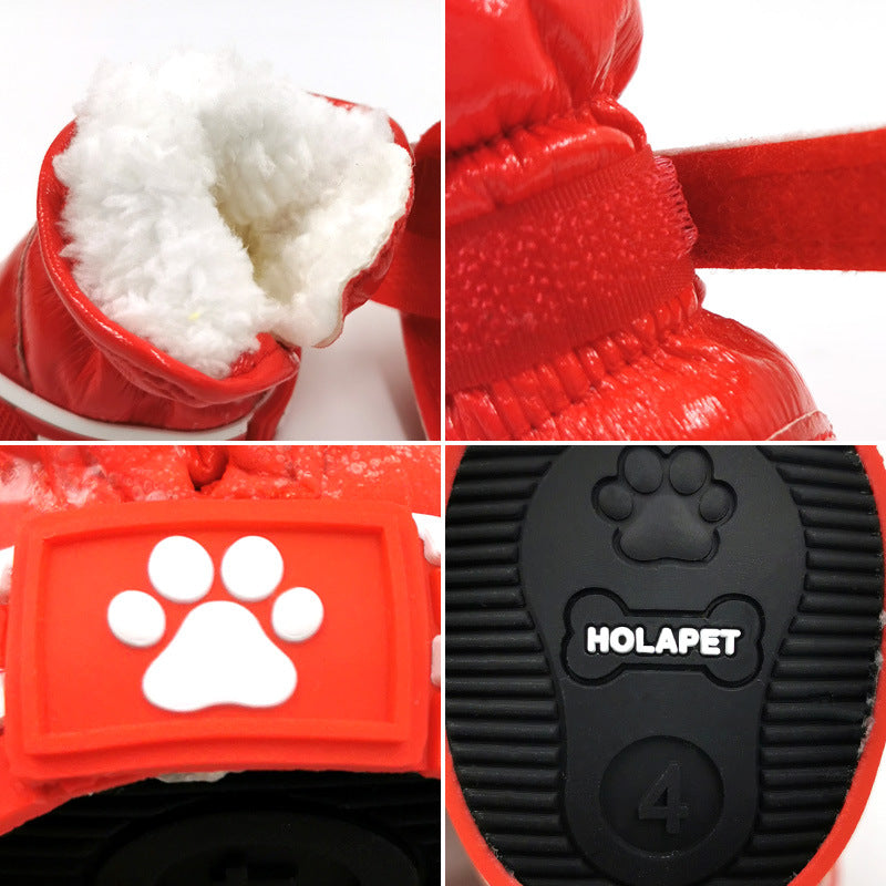 Pet cotton shoes ski boots