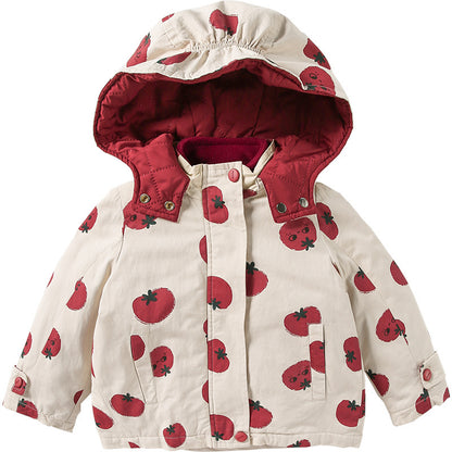 Doublure polaire pour enfants, manteau d'automne et d'hiver