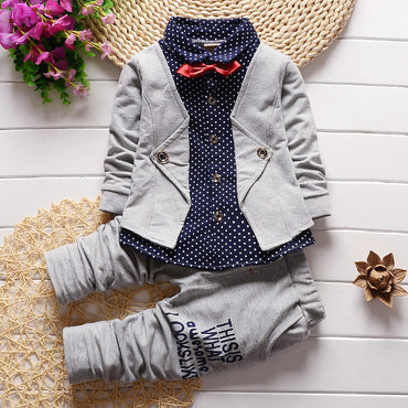 Children's Children's Suit Bow Tie Sweater Small Trousers