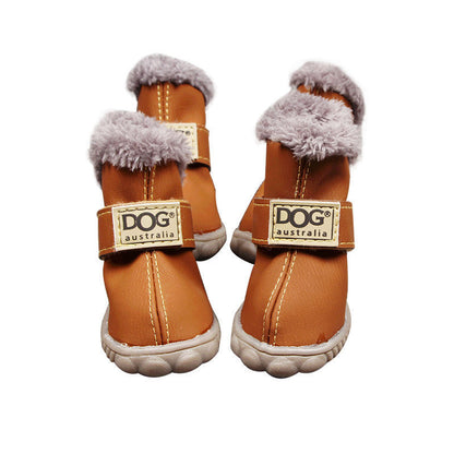 Les bottes de neige épaisses pour chien gardent au chaud les chaussures VIP d'automne et d'hiver de Teddy