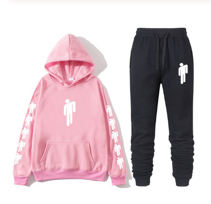 Sweat à capuche imprimé chanteur américain Billie Eilish sweat à capuche hommes et femmes Harajuku hip hop Brilie Eilish ensemble sweat + pantalon