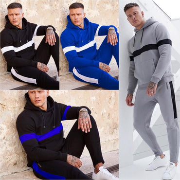 Hooded sports and leisure sweater set