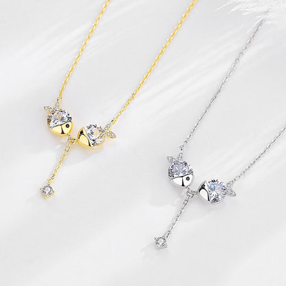 Cute necklace zircon necklace