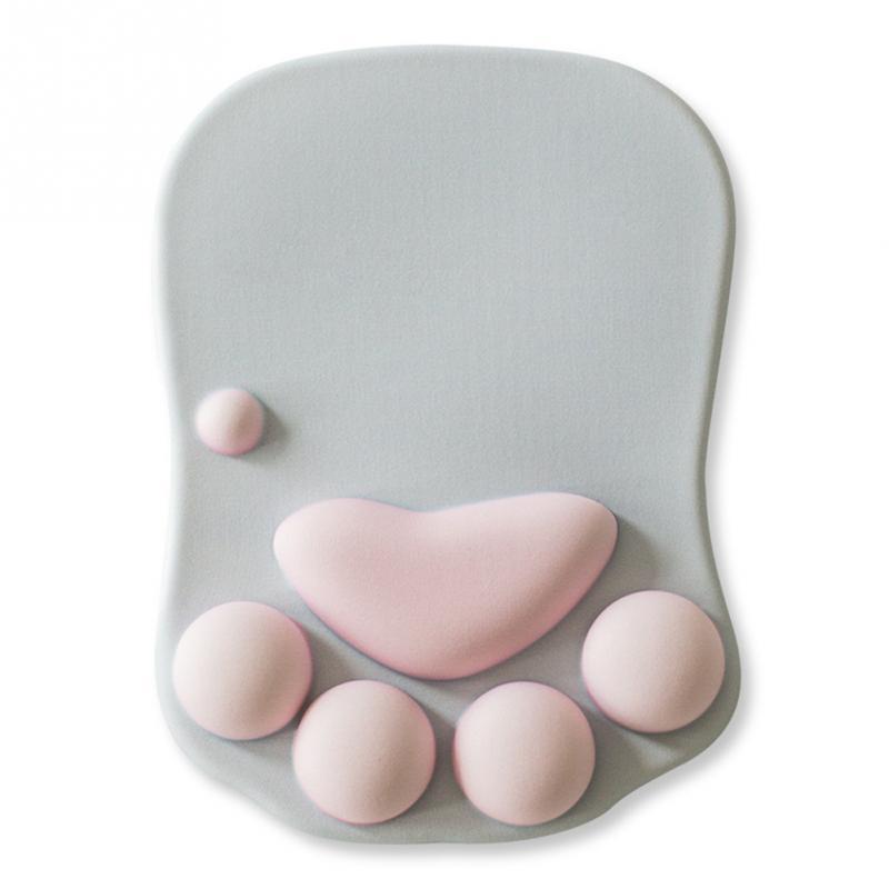 Personlighet Cat Paw Bekväm mjuk kontor Desk Decor Handled Support Mus Pad