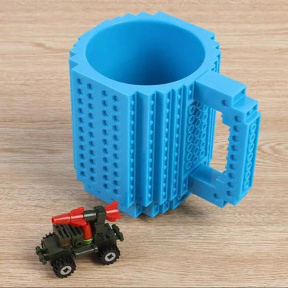 Tasse de puzzle de bloc de bricolage