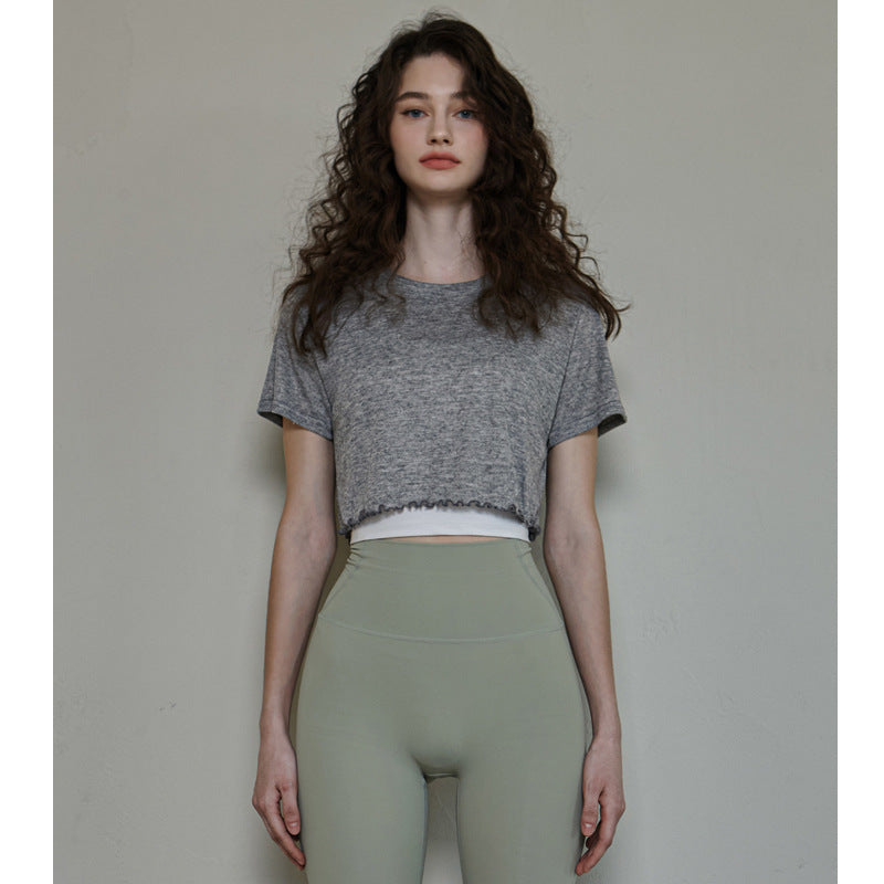 Yoga Clothes Short Sleeve Workout Top