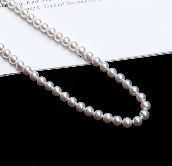 Pearl necklace.