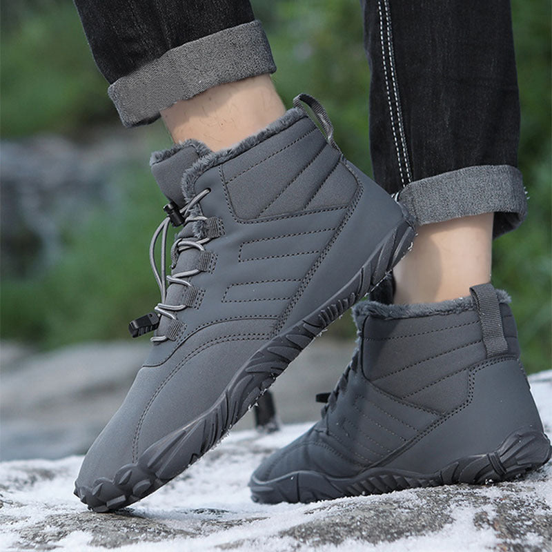 Outdoor Sports Cotton Shoes For Men And Women Winter Warm Slip-on Boots Wear-resistant Anti-ski Thickened Shoes Couple