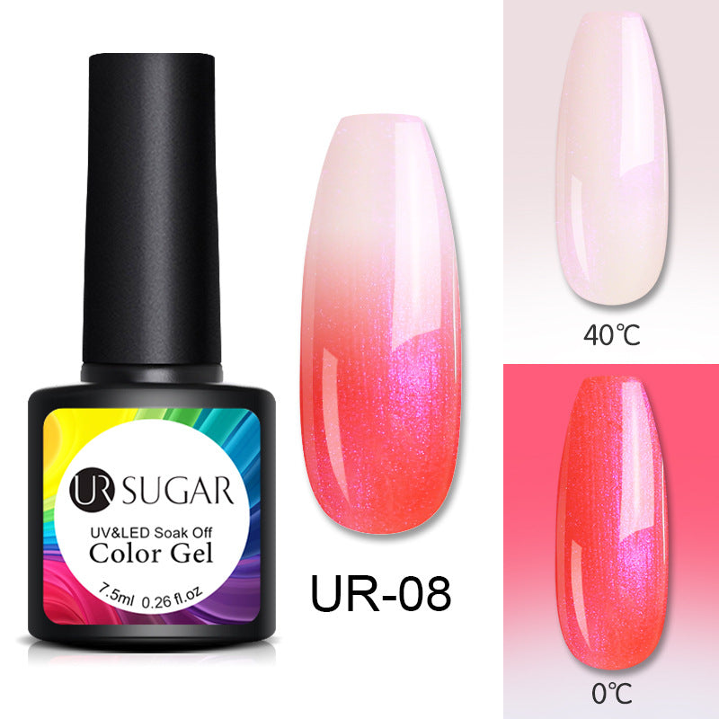 Glitter glitter temperature change nail polish