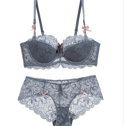 Lace Thin Cotton Underwear Women Set